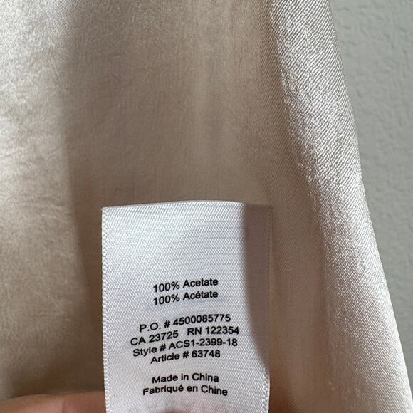 Babaton Medium Everly Satin V Neck Camisole Top Shiny Spaghetti Straps - Picture 8 of 8